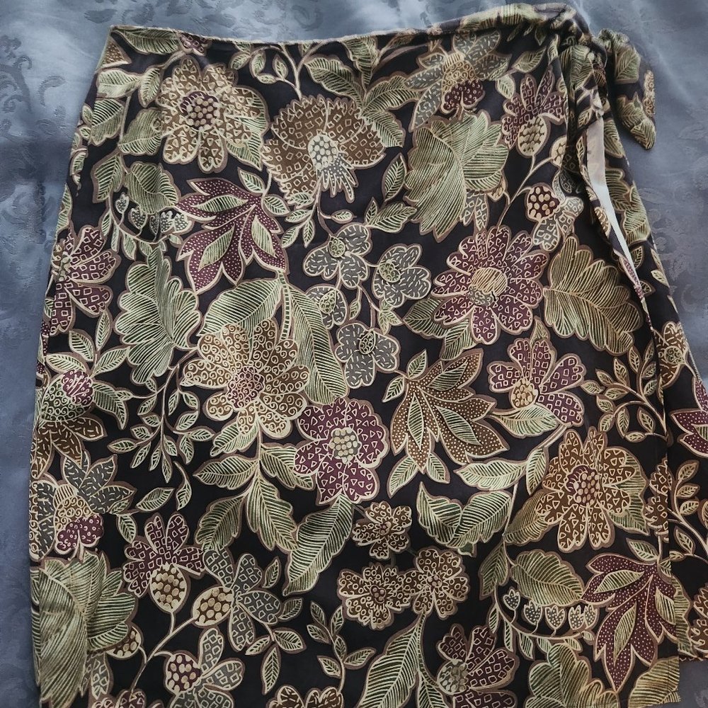 Silk Wrap Skirt